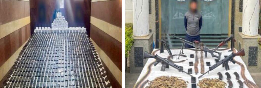 مقتل 4 عناصر إجرامية شديدة الخطورة وضبط نصف طن مخدرات وأسلحة نارية (2)