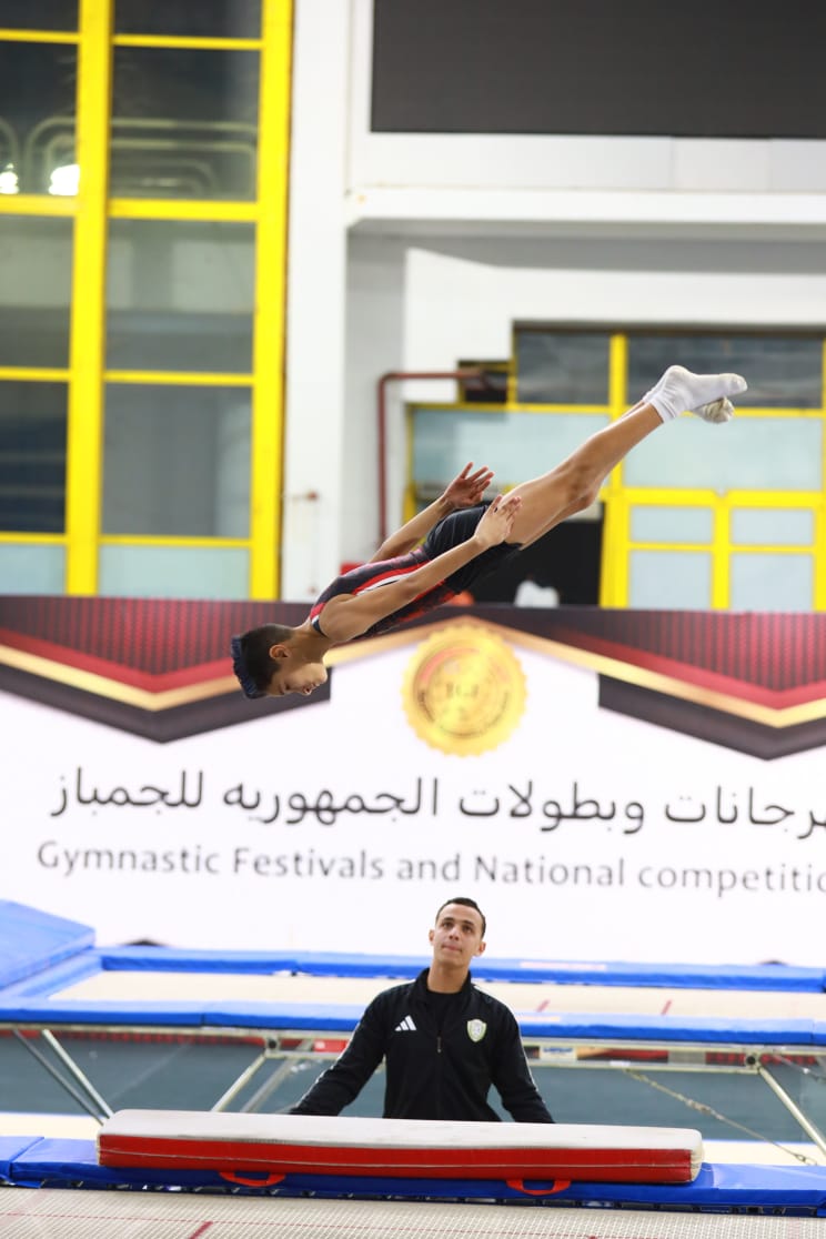 يحيي هشام لاعب جمباز الترامبولين  (1)