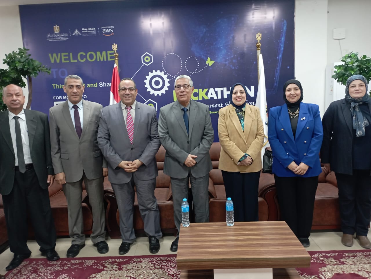 المشاركين بالدورة التدريبية بجامعة بنها