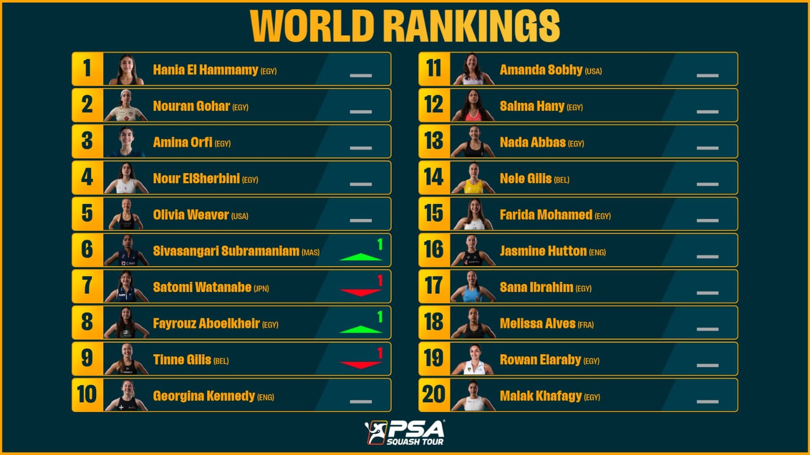 تصنيف السيدات