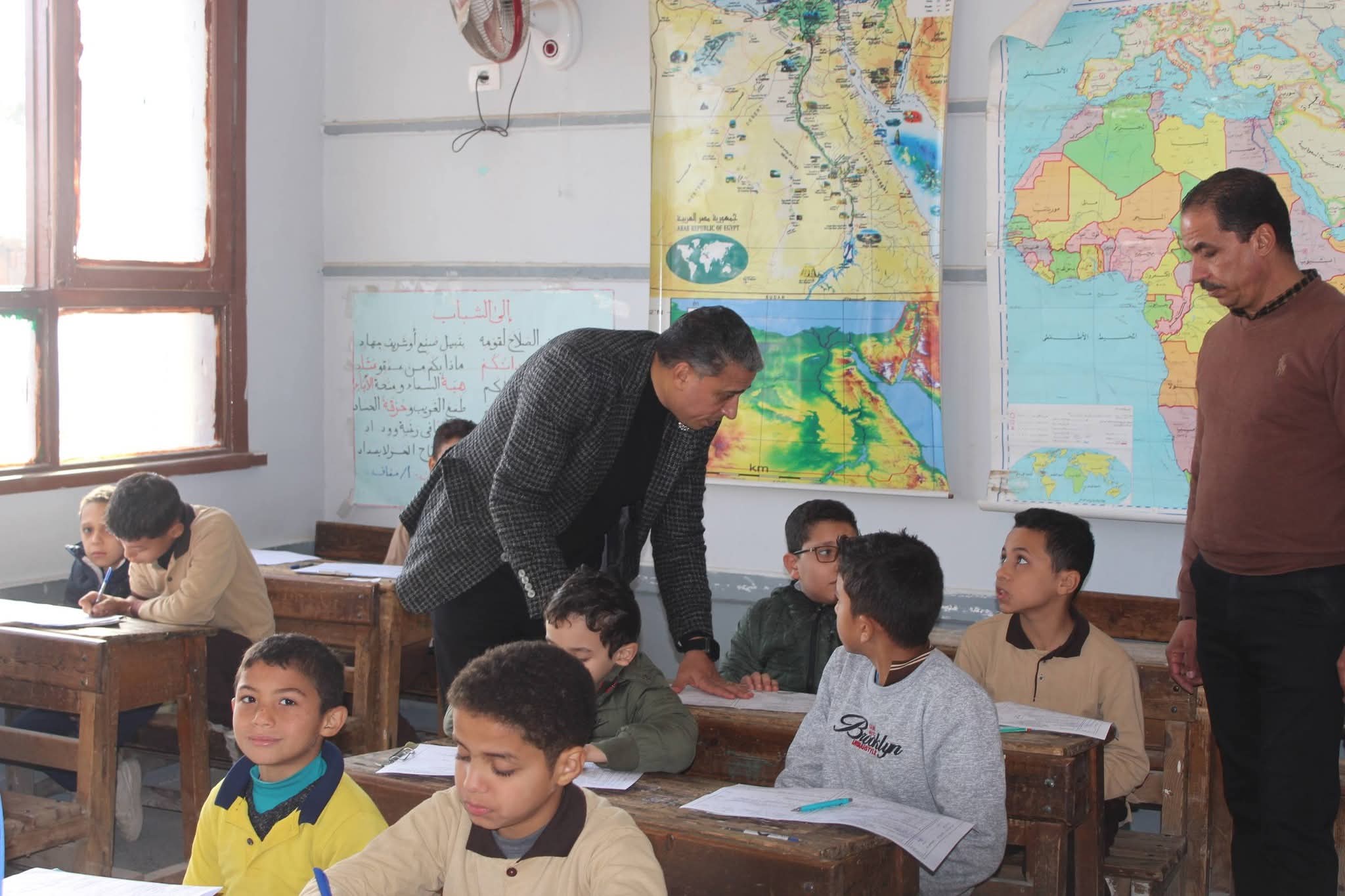 جانب من متابعة وكيل تعليم الجيزة