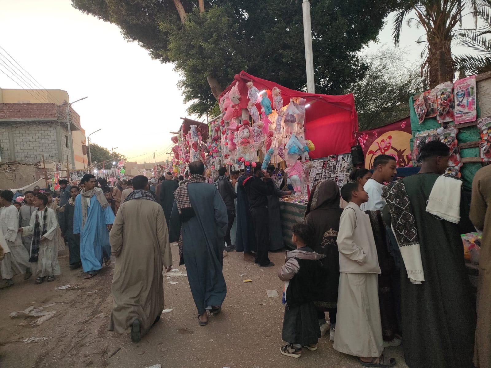 التوافد الكبير بإحتفالات مولد سيدى أحمد إبن إدريس بقرى الدير والزينية