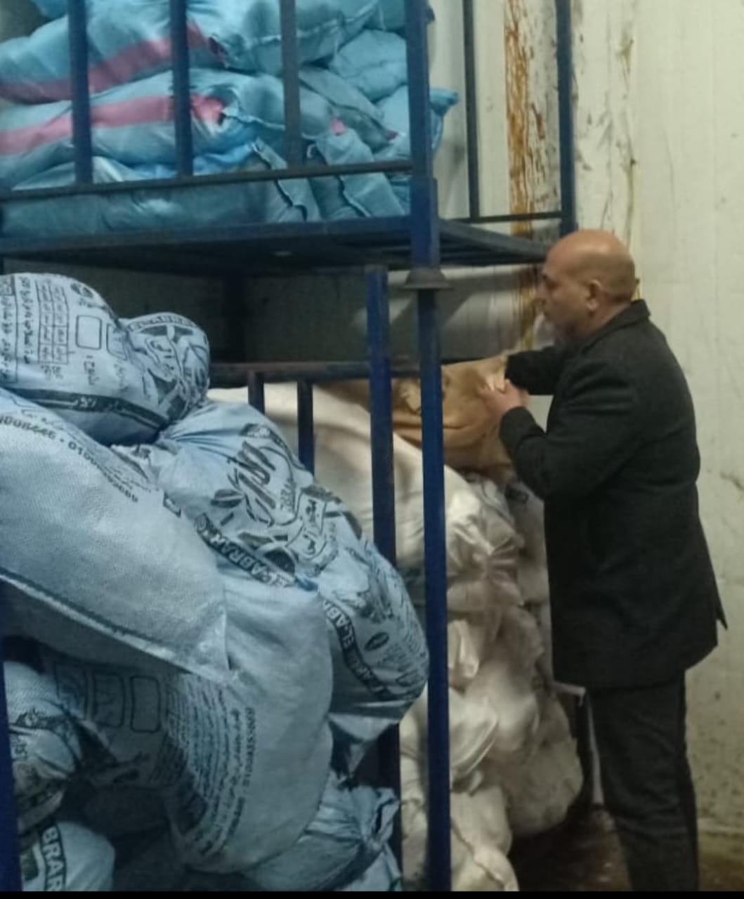 لخلال ضبط كميات من اللحوم