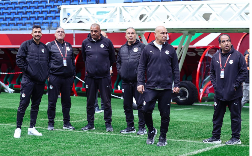 منتخب مصر يتفقد الملعب