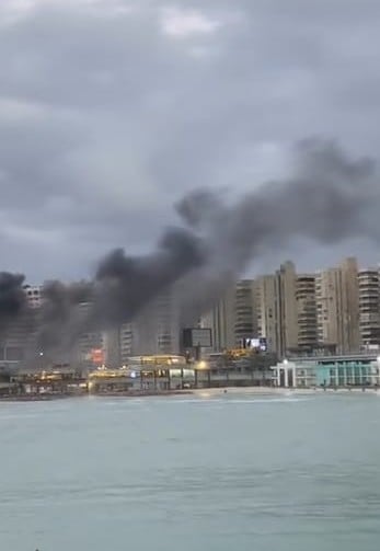 حريق بكافية كورنيش الإسكندرية
