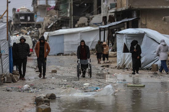 فيضانات وأمطار تجتاح غزة