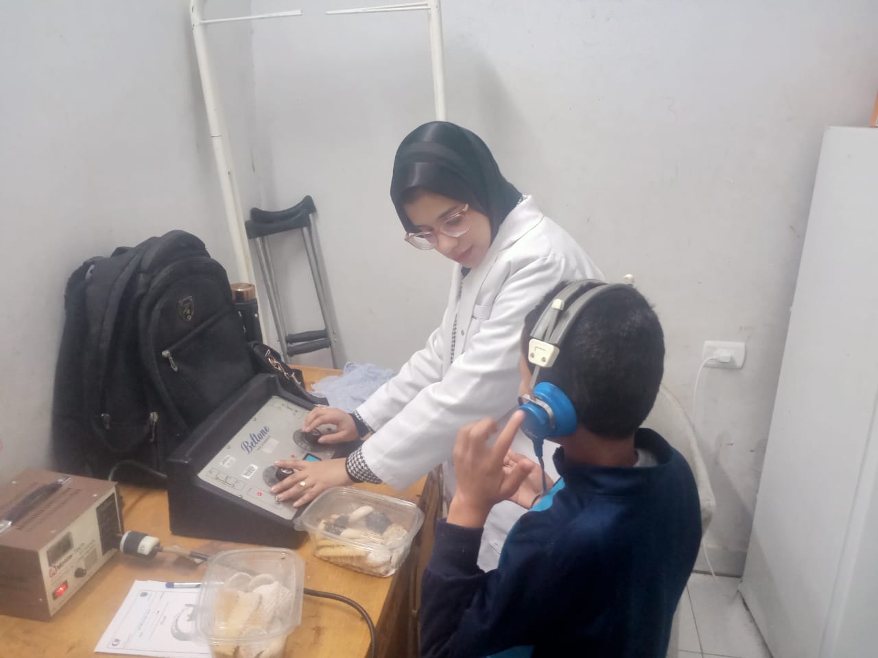 الكشف الطبى على الأطفال 