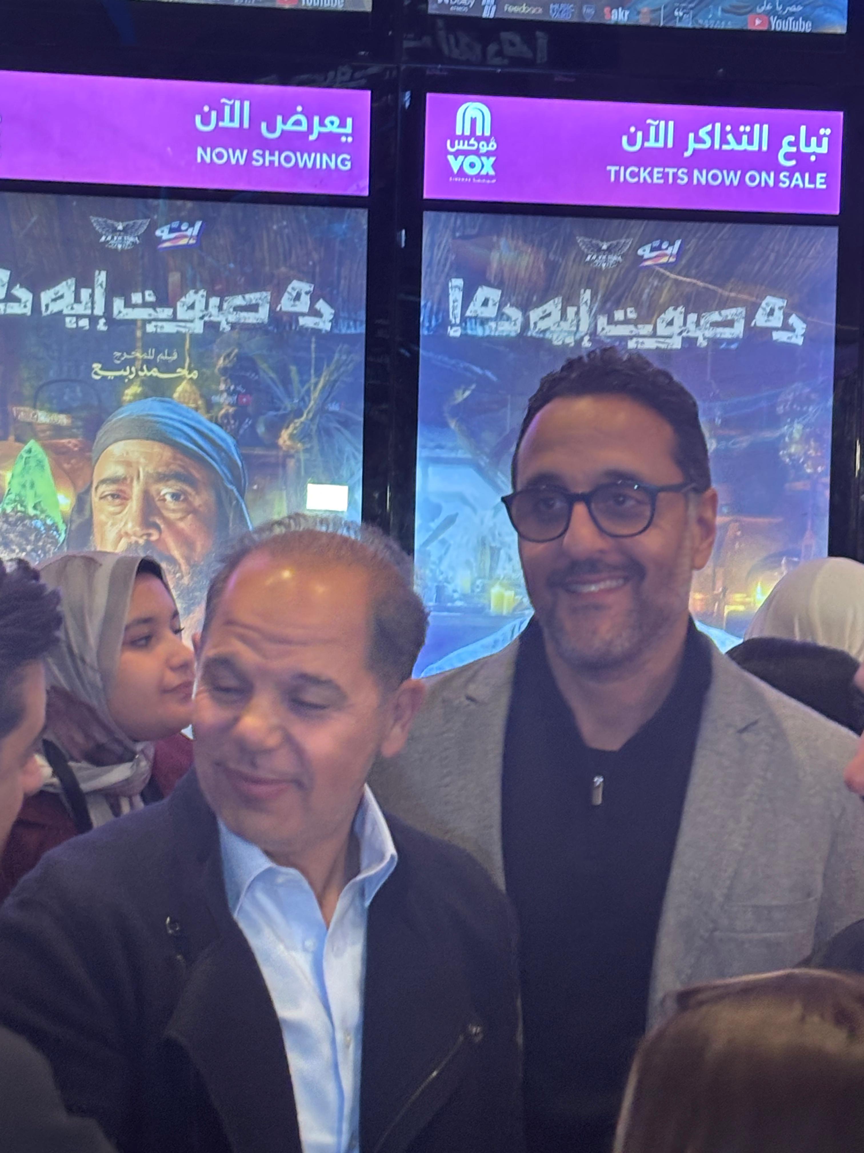 رامى إمام وهشام ماجد يساندان أبطال فيلم ده صوت إيه ده فى  العرض الخاص (9)