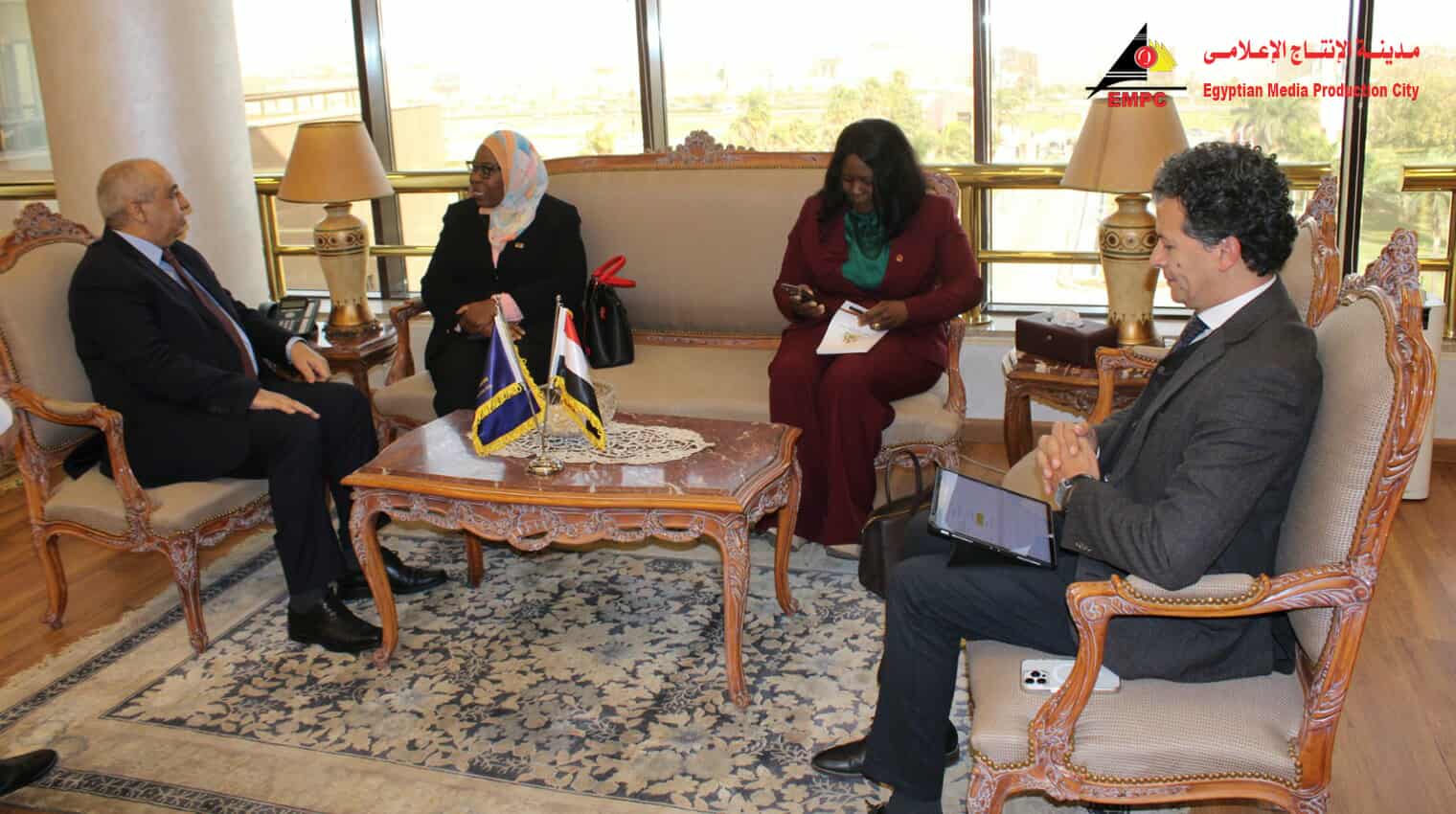 زيارة وفد الإذاعيين الإفريقيين الناطقين بالعربية مدينة الإنتاج الإعلامي