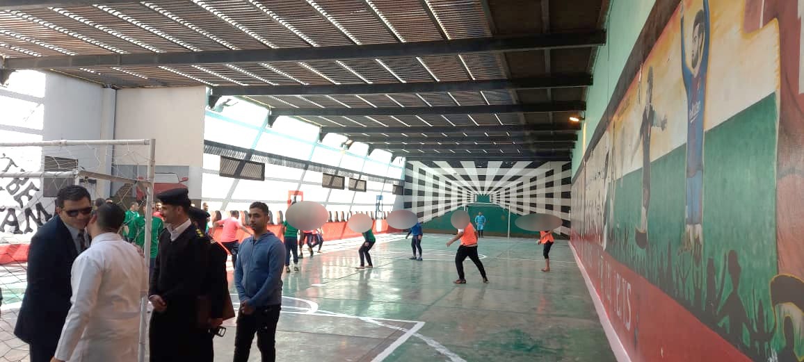الانشطة الرياضية داخل مركز الاصلاح بجمصة