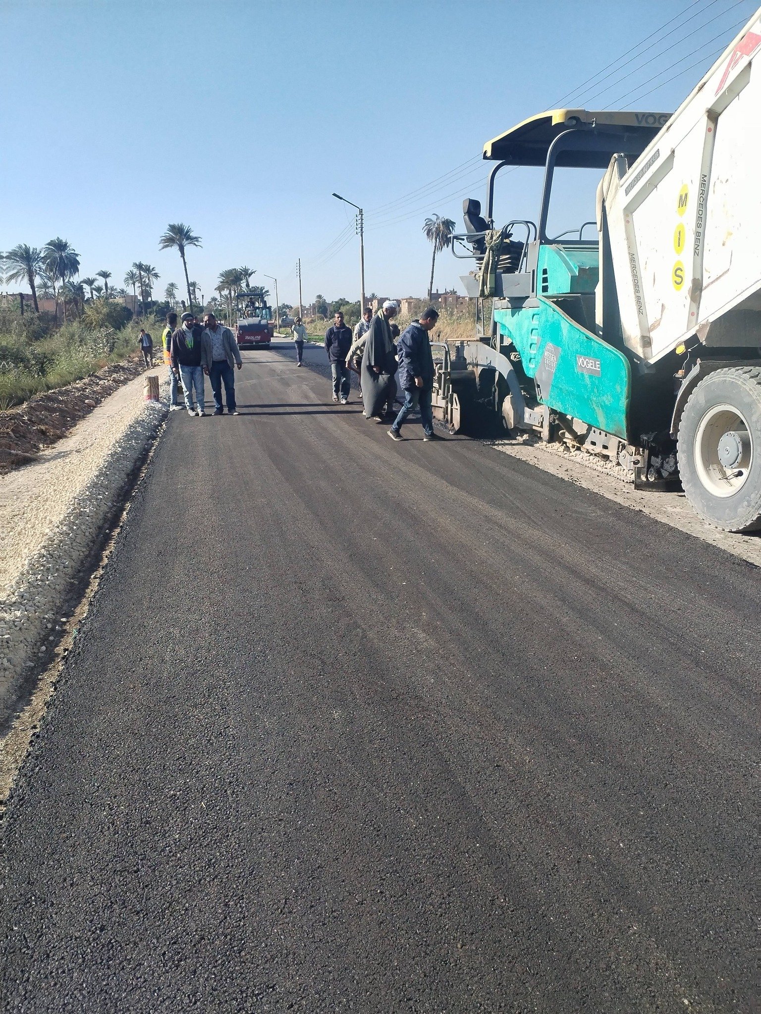 رصف طرق المراغة