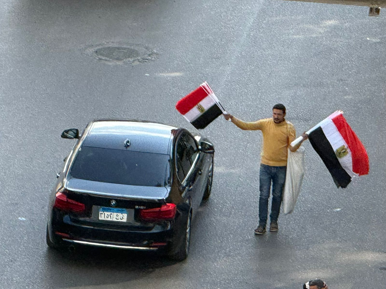 الاعلام فى شوارع مصر