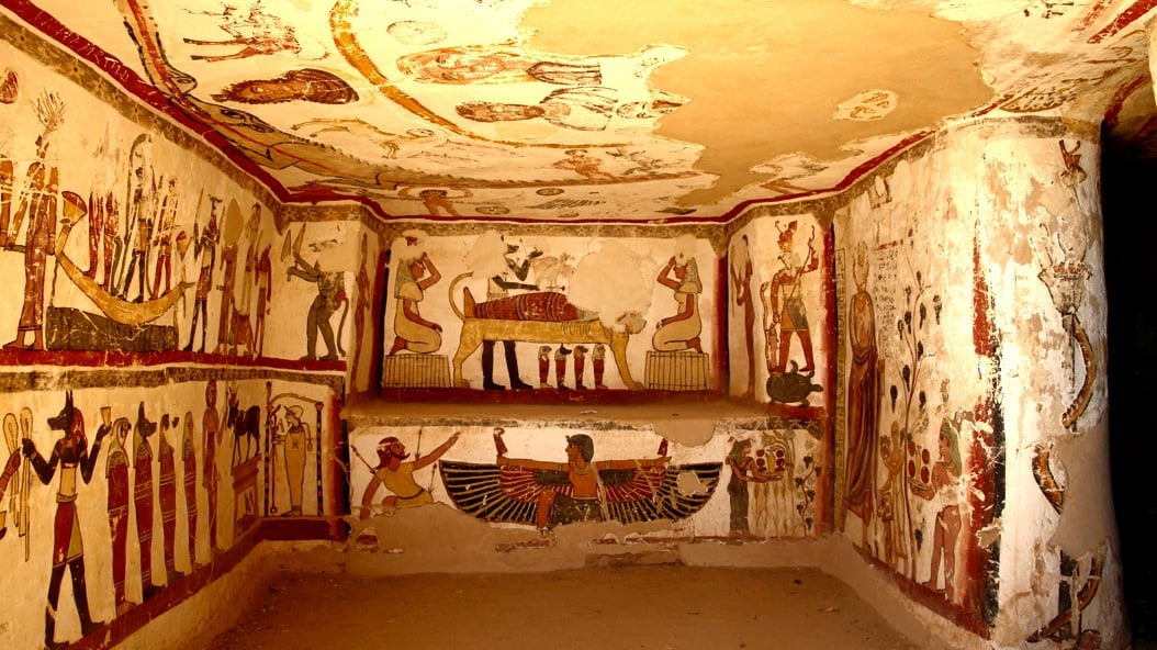 لوحات من مقبرة بادى أوزير