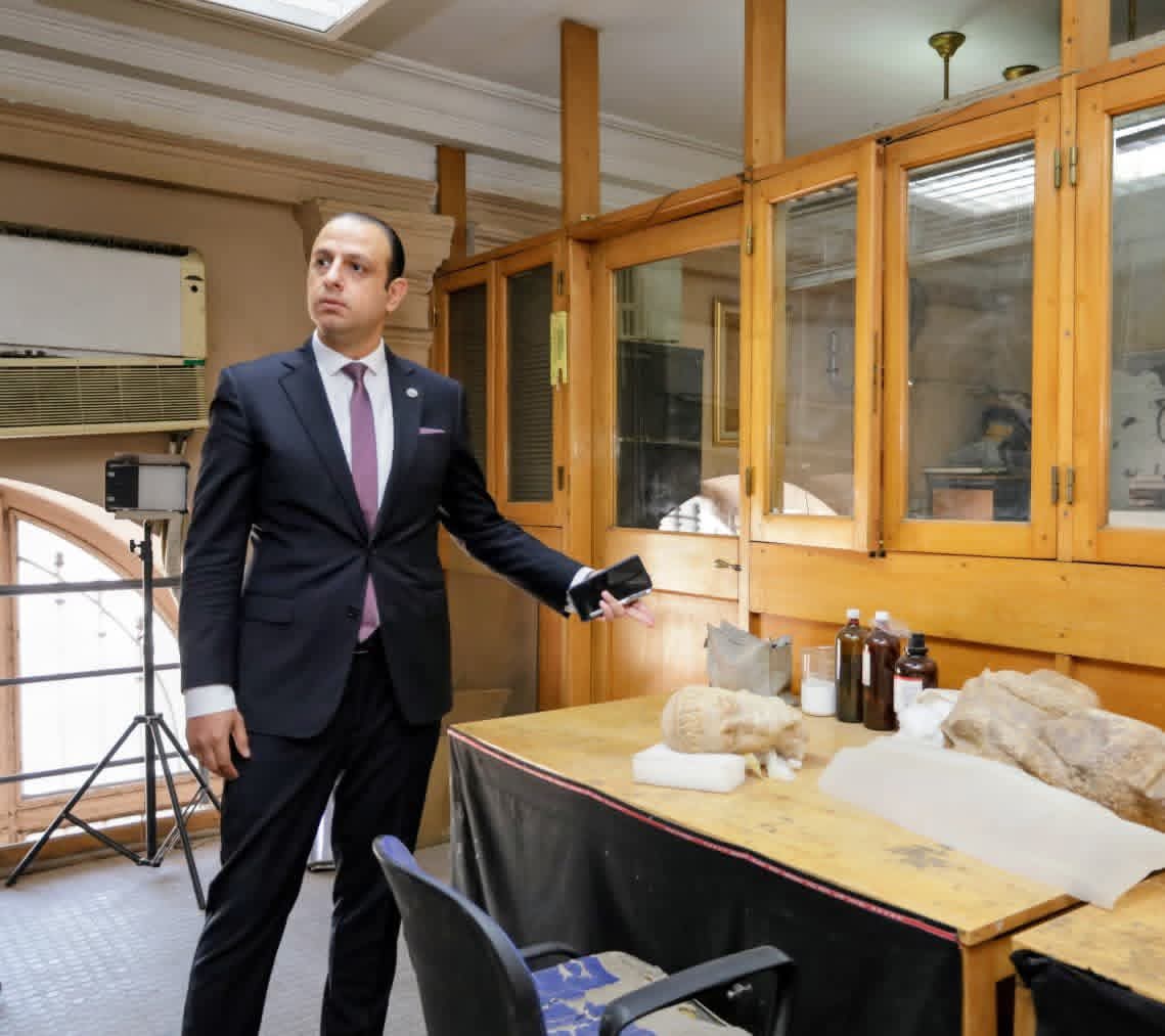 النيابة الإدارية تعاين المتحف المصري (2)