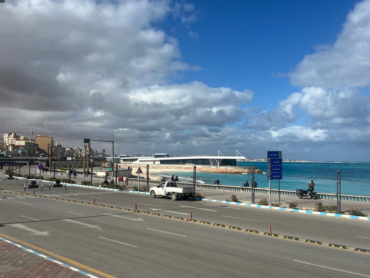 الاجواء الشتوية الغائمة - كورنيش مطروح