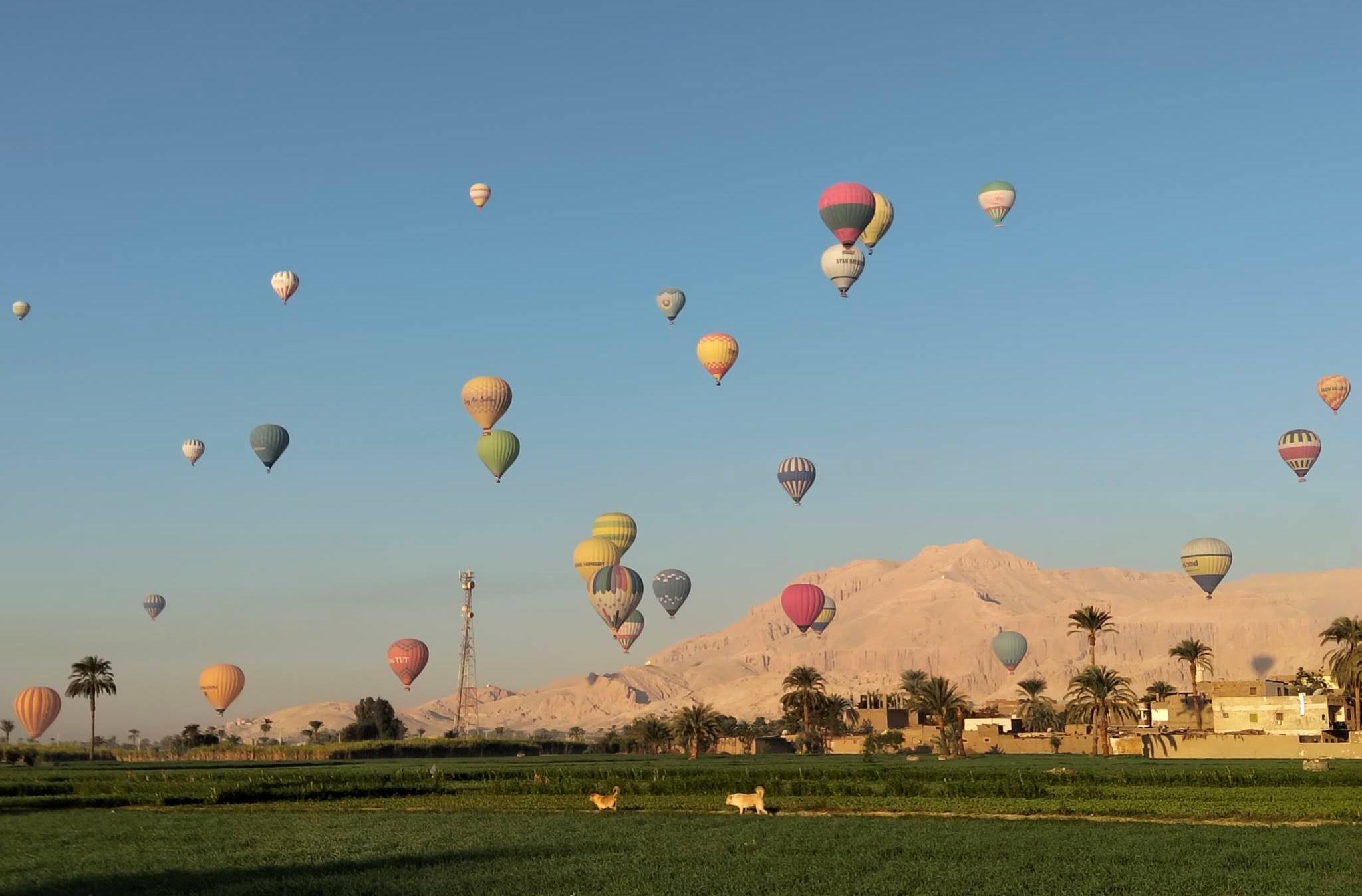 عودة تحليق رحلات البالون الطائر من جديد بسماء الأقصر