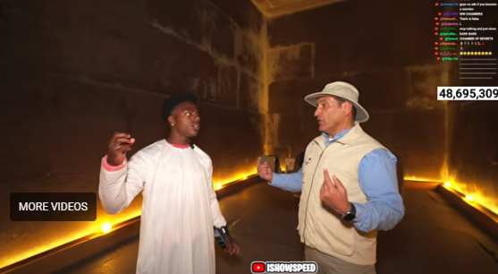 "سبيد" داخل الهرم الأكبر 