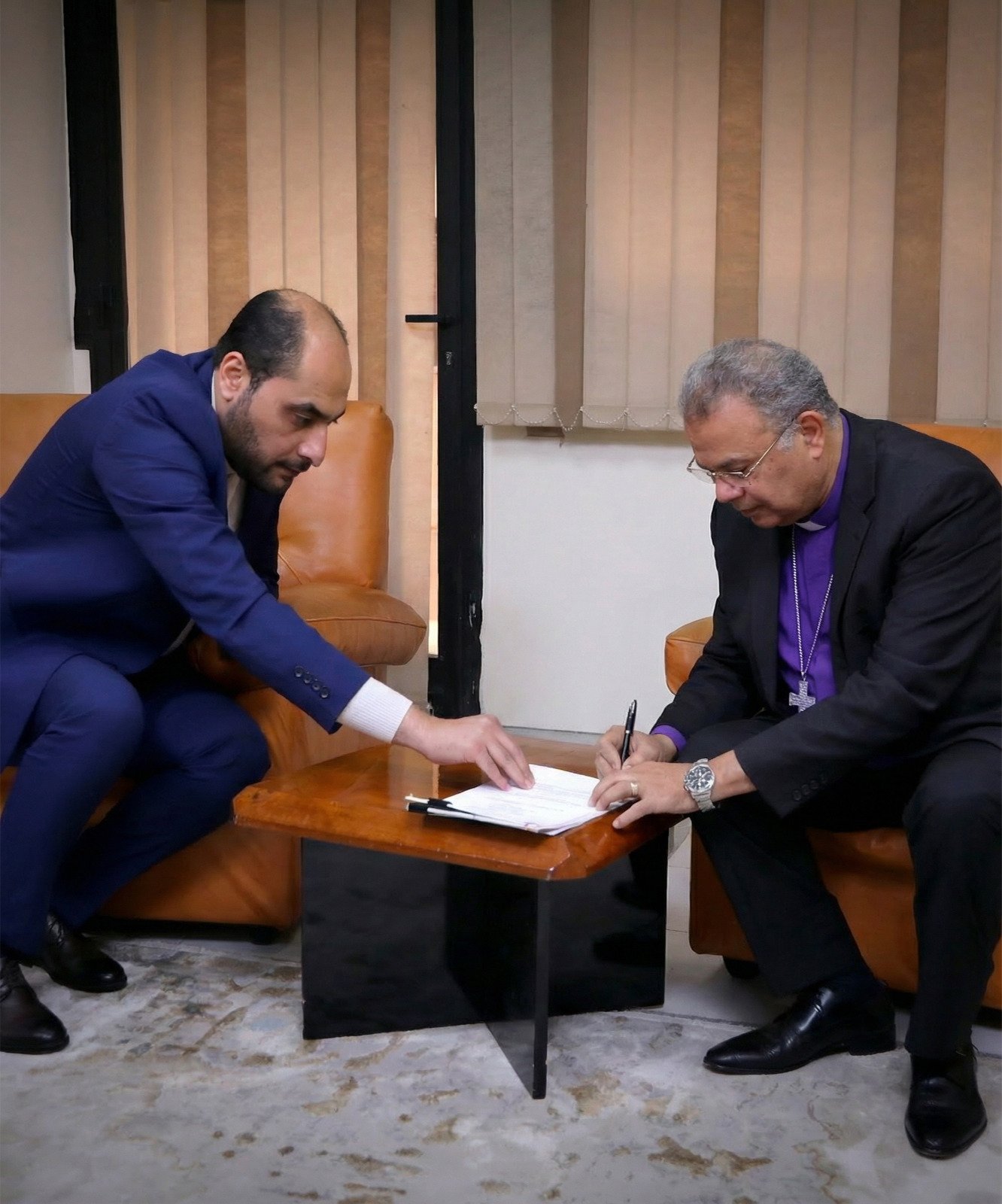 توقيع أرض بناء الكنيسة الإنجيلية بالعاصمة الإدارية الجديدة