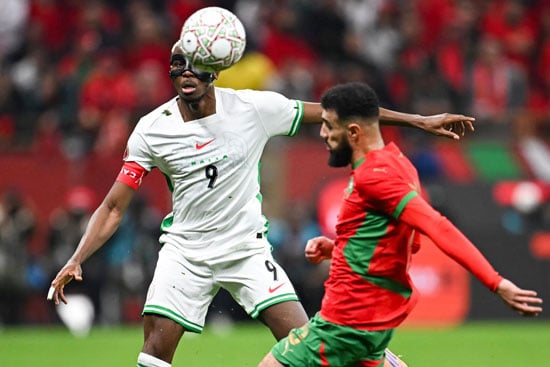 جانب من لقاء المغرب ونيجيريا