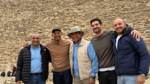 ويل سميث في أهرامات الجيزة ويل سميث في أهرامات الجيزة