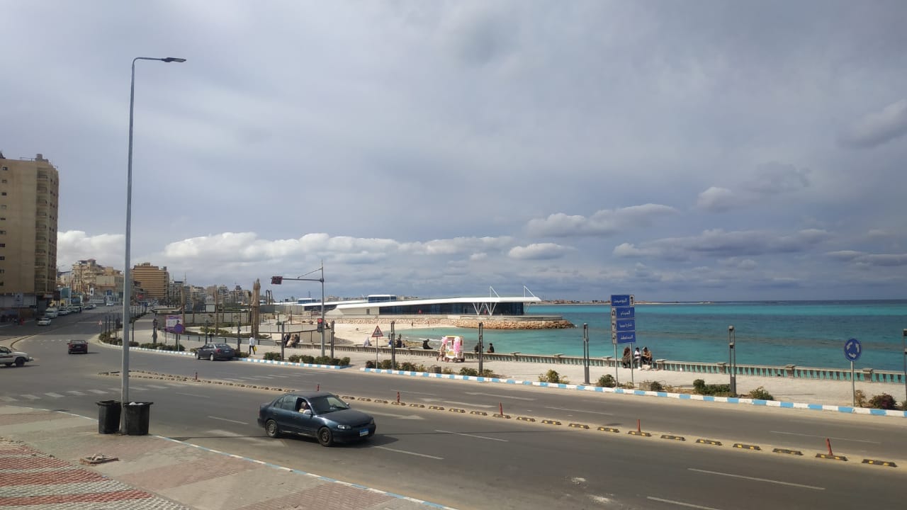 غيوم بداية الشتاء - كورنيش مطروح