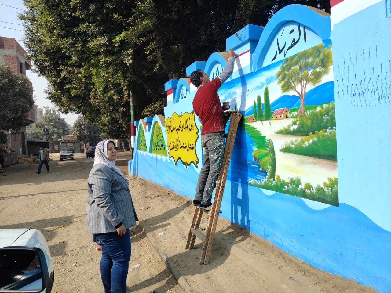 مبادرة لتجميل مدينة العياط ومداخل القرى التابعة لها