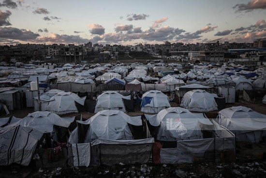 خيام النازحين فى غزة