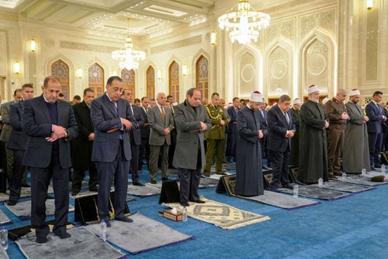 الرئيس السيسى يفتتح مسجد العزيز الحكيم بالمقطم (6)