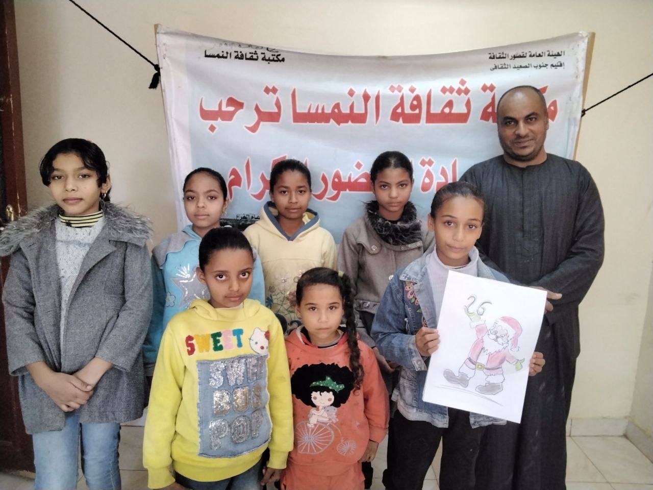 ورش فنون تشكيلية للأطفال في المكتبات الثقافية بالأجازة الشتوية