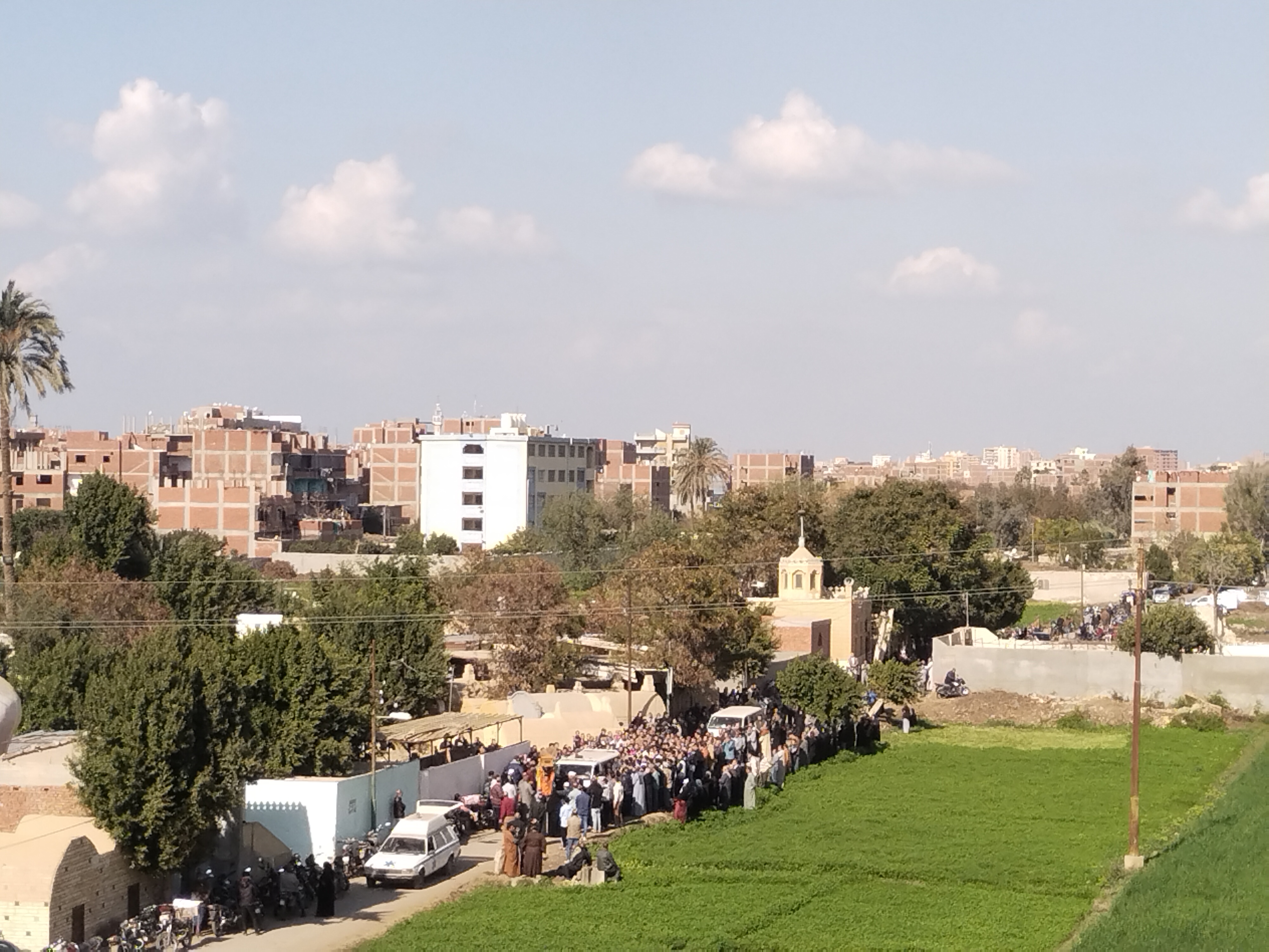  جنازة 5 أشقاء ضحية تسريب الغاز فى بنها (6)