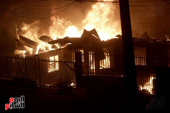 أشتعال النيران فى غابات تشيلى