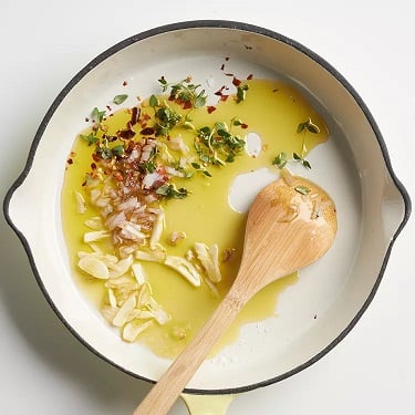 تسخين المقلاة