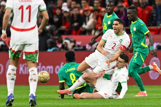 المغرب ضد السنغال نهائى أمم أفريقيا أشرف حكيمى