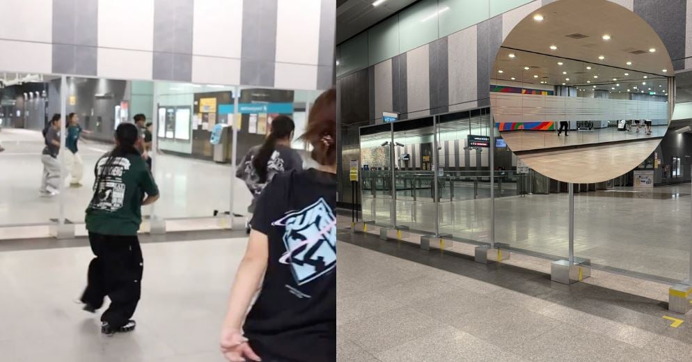 فرق رقص تستخدم مرايات المترو فى التدريب