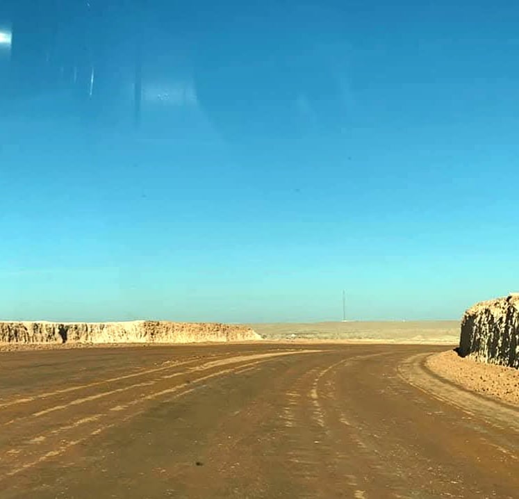 تنفيذ اعمال تاسيس الطريق