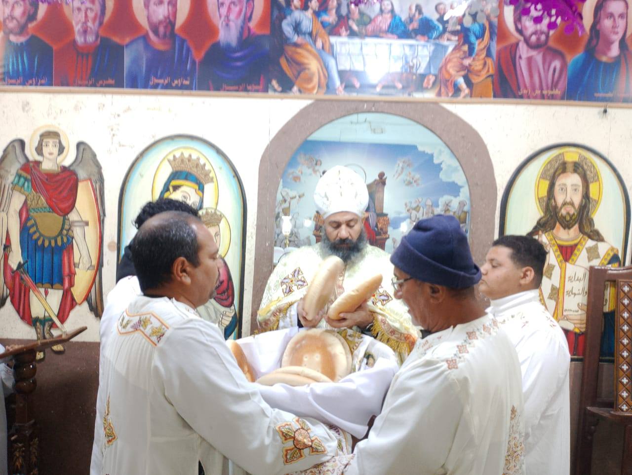 فعاليات لقان عيد الغطاس بكنيسة رئيس الملائكة ميخائيل بعزبة جاد