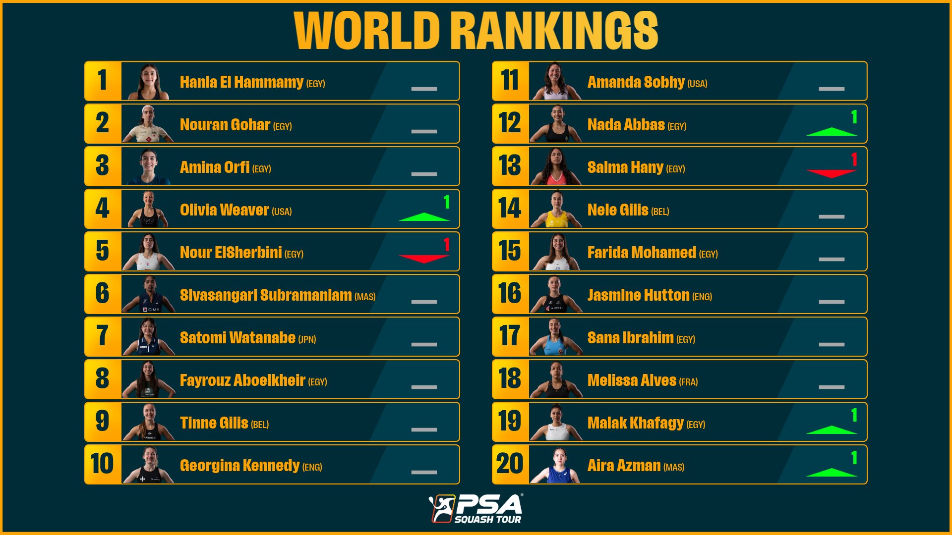 تصنيف السيدات