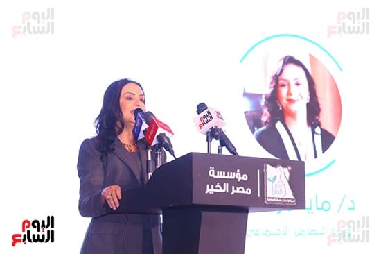 وزيرة التضامن خلال كلمتها