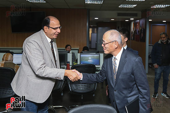 عادل السنهوري يرحب بسفير اليابان بالقاهرة