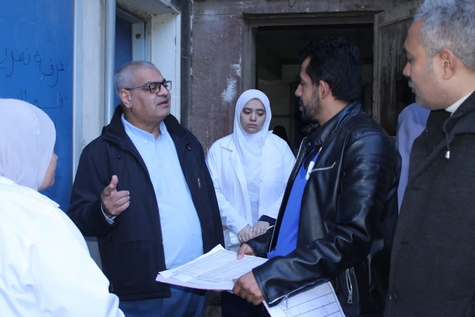 دكتور عماد البنا يتفقد الاقسام 