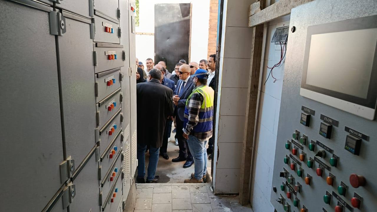 جولة بمحطة رفع صرف صحي الشغب الفرعية تمهيداً لإفتتاحها