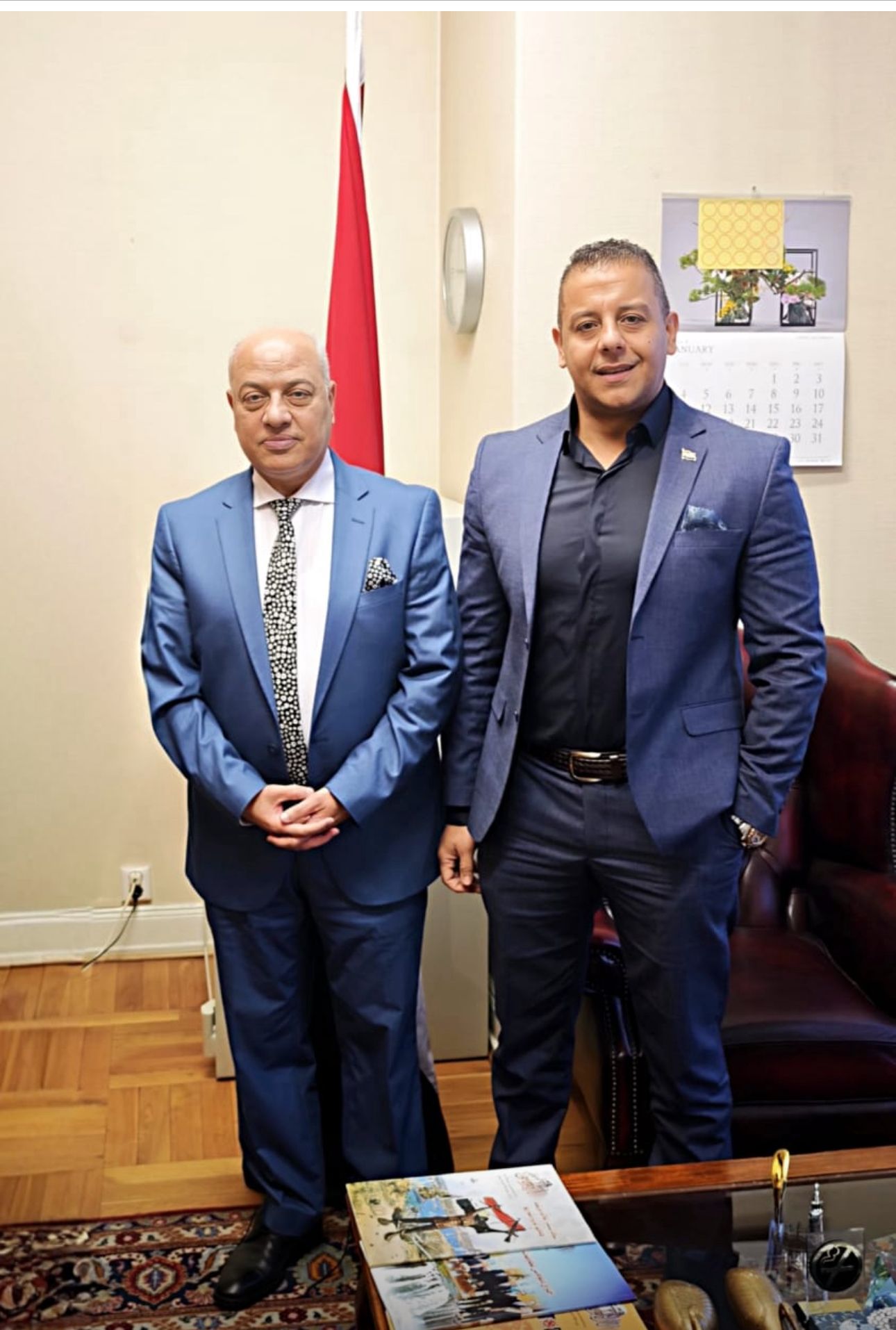 سفير مصر بالنرويج يستقبل وفد من أبناء الجالية  (2)