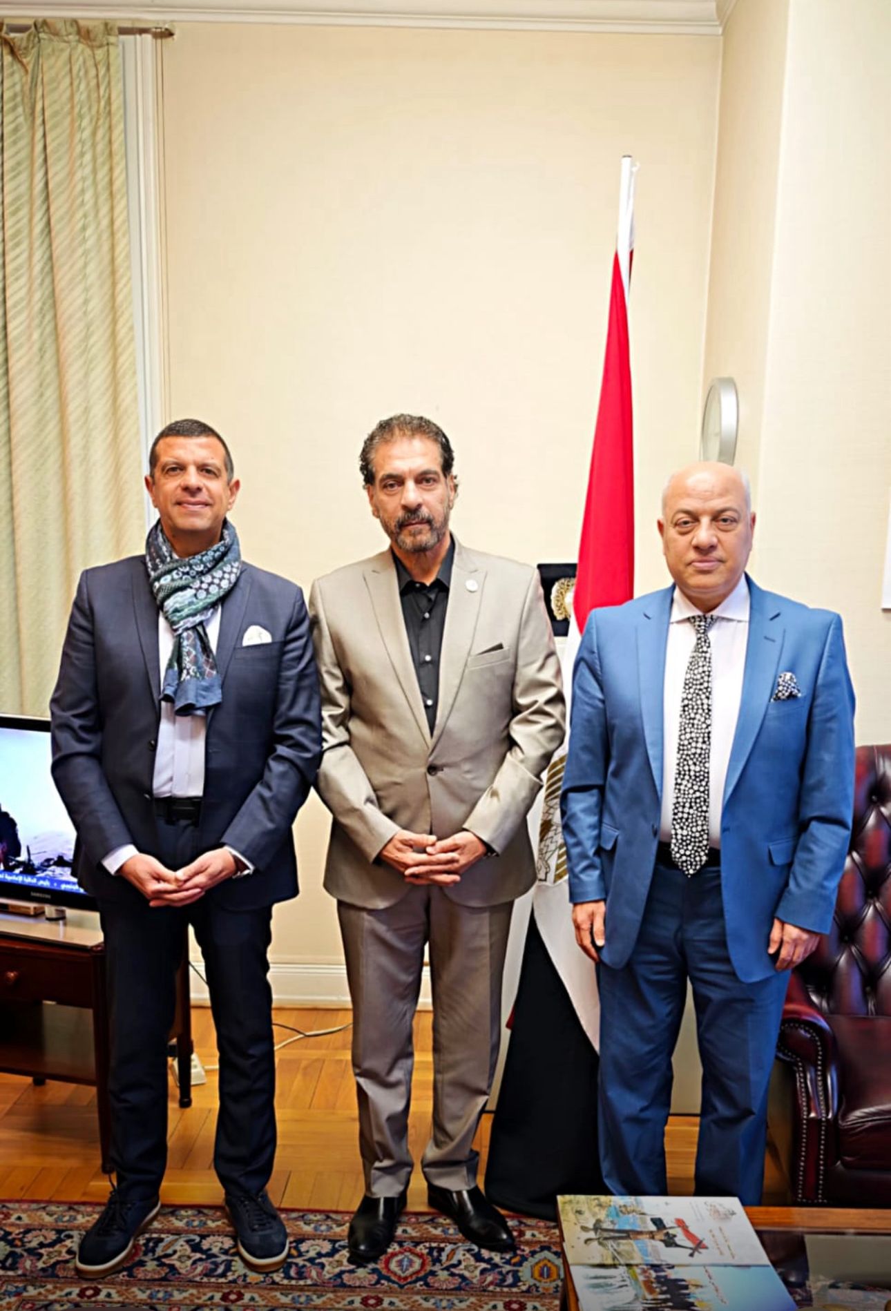 سفير مصر بالنرويج يستقبل وفد من أبناء الجالية  (3)