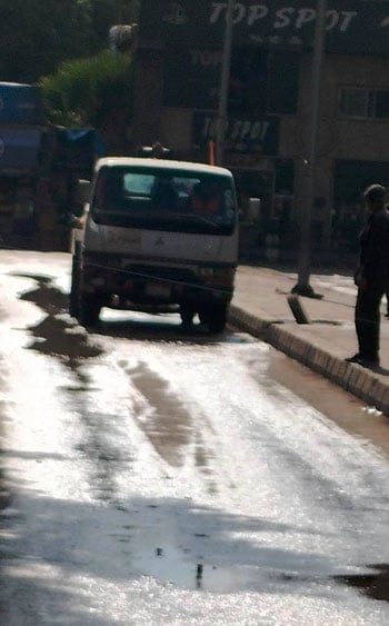 شركة المياه تواصل أعمال إصلاح الكسر