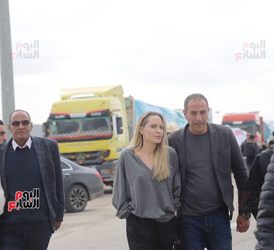 زيارة أنجلينا جولى لمعبر رفح