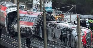 حادث تصادم قطارين فى اسبانيا