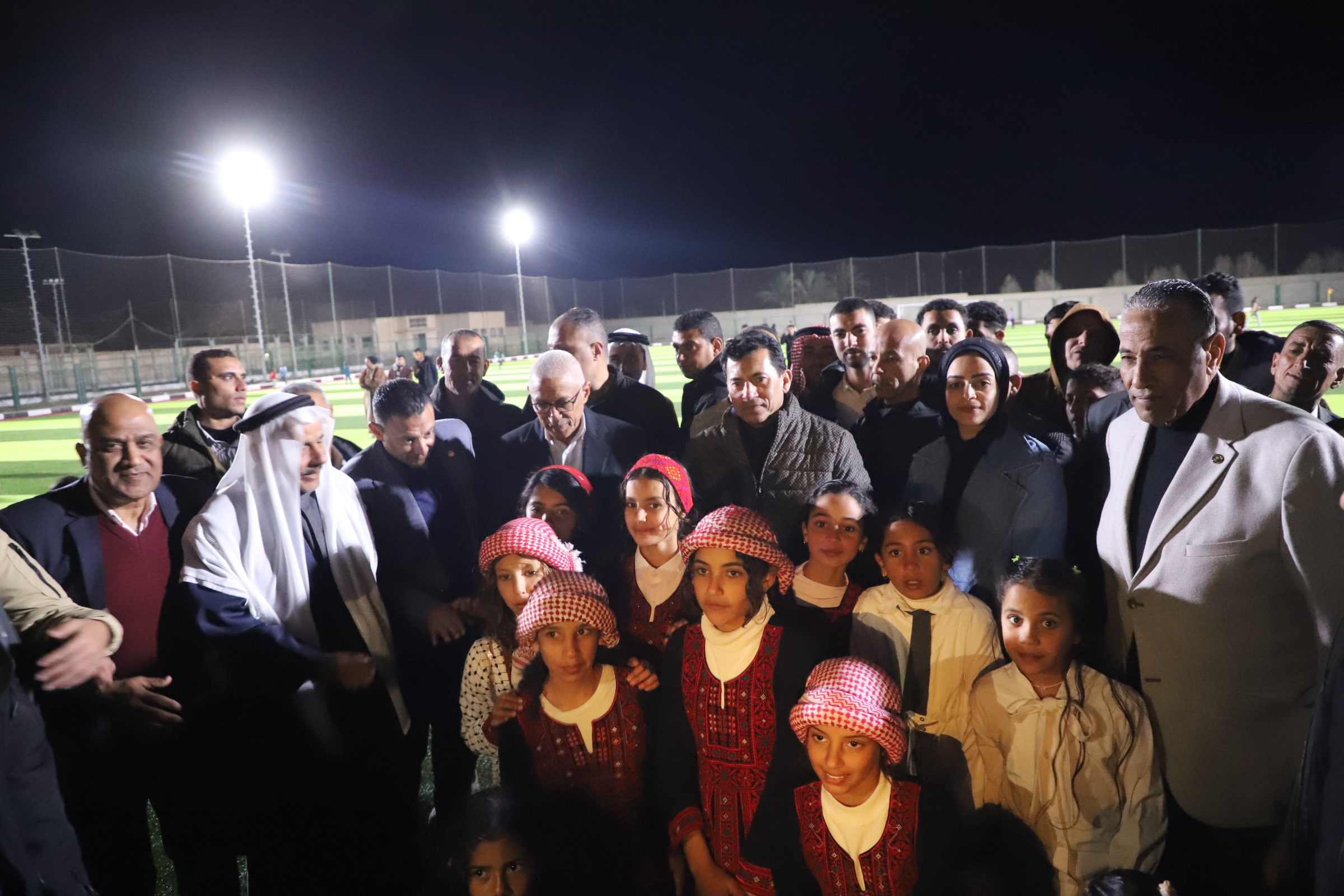 ملاعب وفرحة الجميع بحضور وزير الشباب والرياضة 