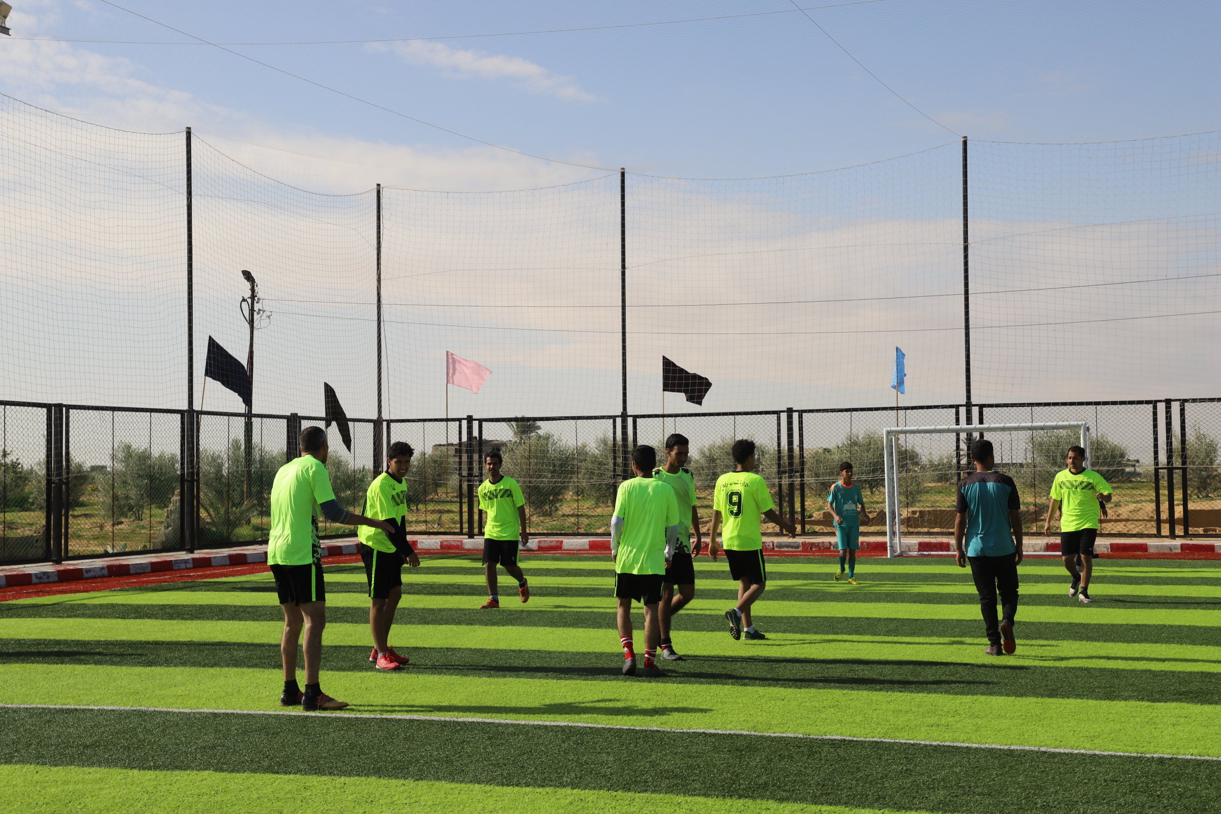 الملعب بعد الافتتاح