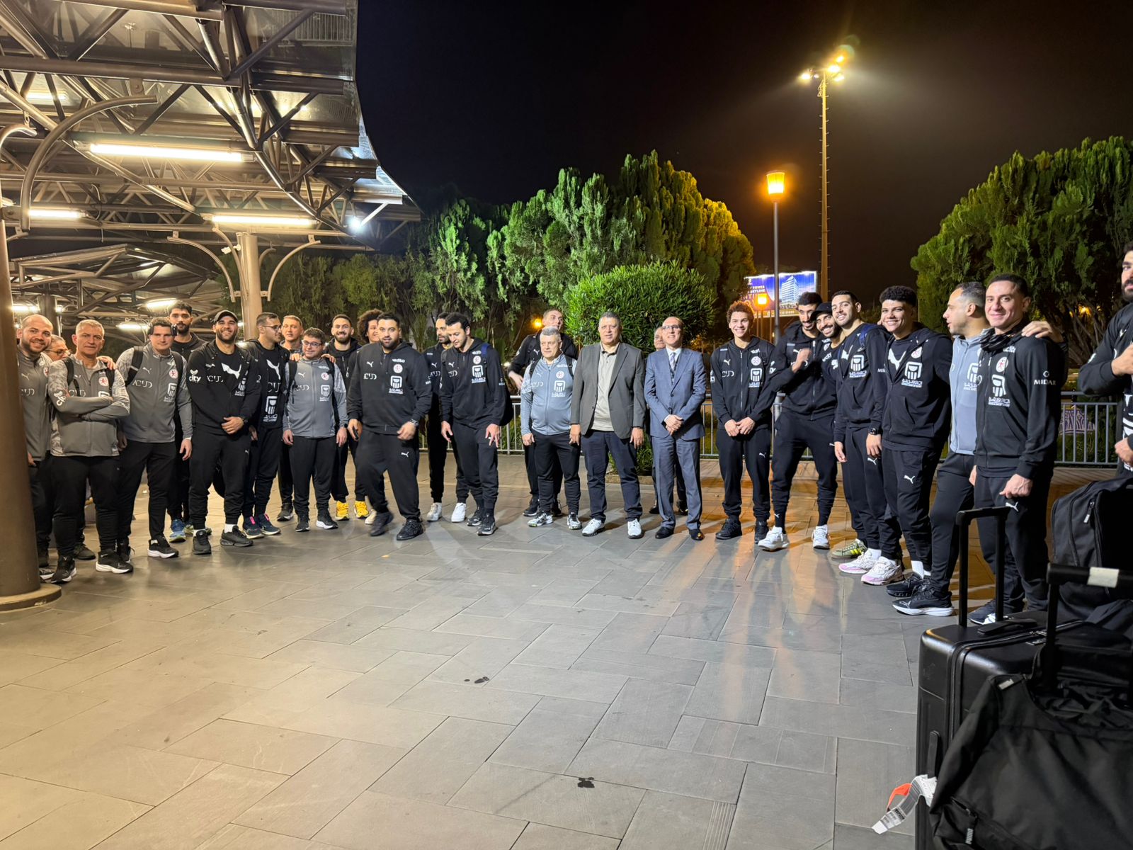 جانب من وصول المنتخب