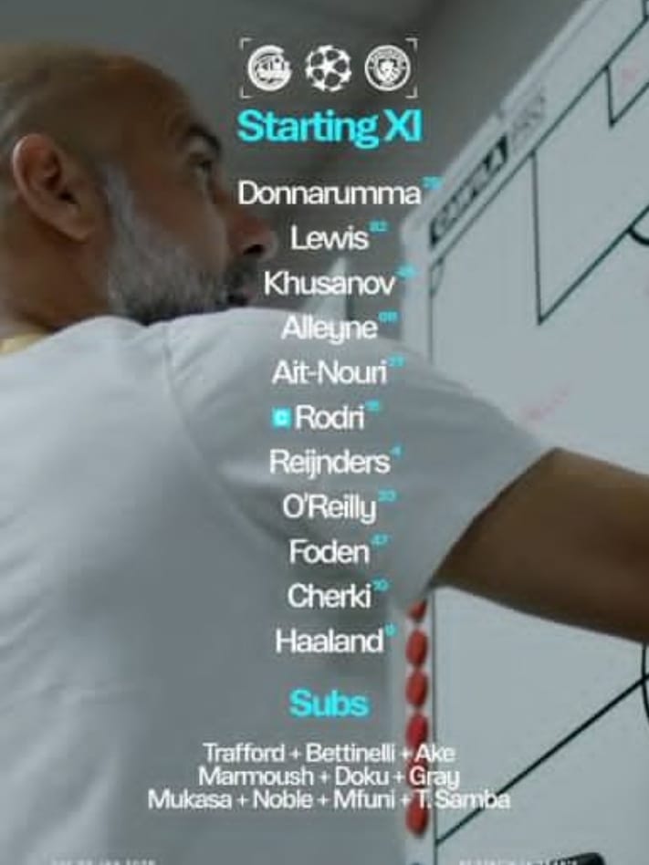 تشكيل مانشستر سيتي